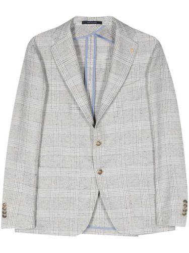 Blazer boutonné à carreaux - Tagliatore - Modalova