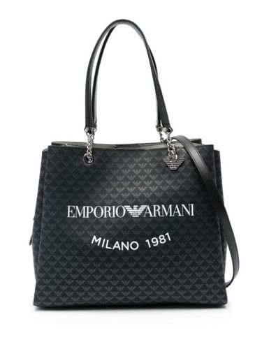 Sac à main à logo imprimé - Emporio Armani - Modalova