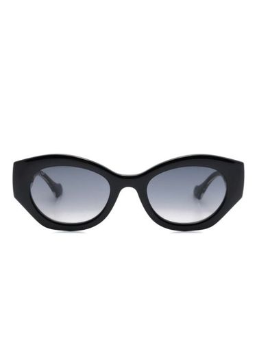 Lunettes de soleil La Piscine à monture ovale - Gucci Eyewear - Modalova