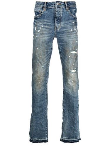 Jean slim à effet usé - Purple Brand - Modalova