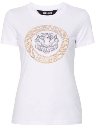 T-shirt à motif Tiger Head clouté - Just Cavalli - Modalova