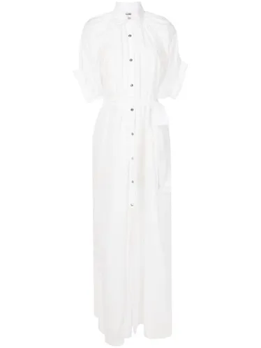 Robe-chemise à taille nouée - Amir Slama - Modalova