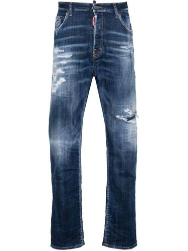 Jean droit Dark Ripped Cast Wash Bro - DSQUARED2 - Modalova