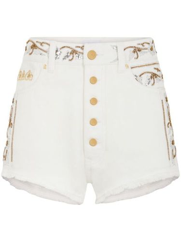 Short en jean à broderies - Rabanne - Modalova