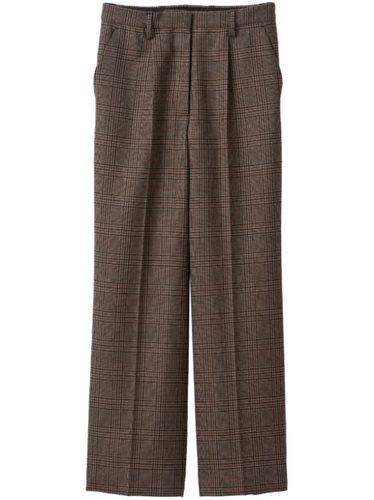 Pantalon en laine à carreaux - Miu Miu - Modalova