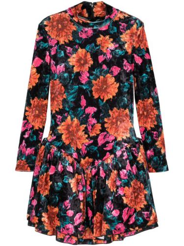 Robe courte en velours à fleurs - ROTATE BIRGER CHRISTENSEN - Modalova