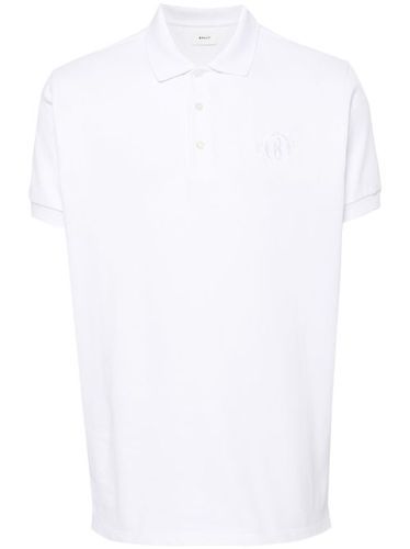 Bally polo à logo brodé - Blanc - Bally - Modalova