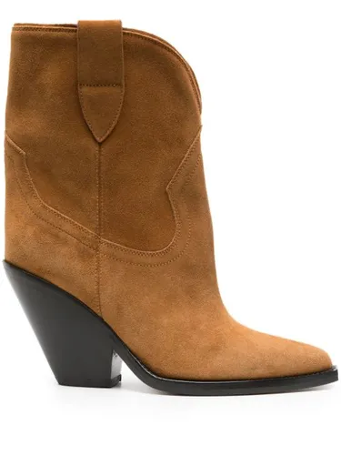 Bottines Leyane en daim 90 mm - ISABEL MARANT - Modalova