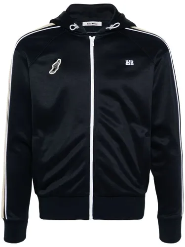 Hoodie zippé à logo brodé - Wales Bonner - Modalova