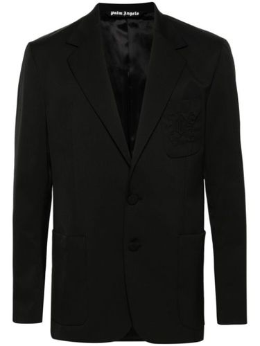 Blazer en serge à simple boutonnage - Palm Angels - Modalova