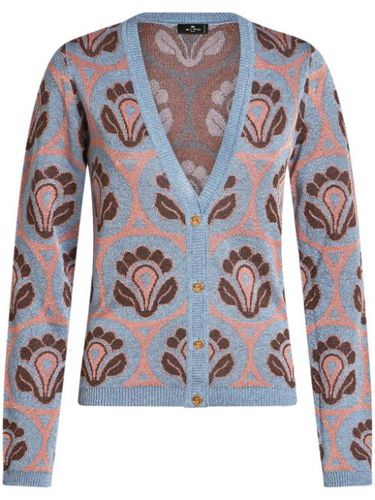 Cardigan à fleurs en jacquard - ETRO - Modalova