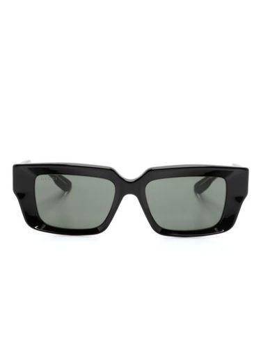 Lunettes de soleil à monture rectangulaire - Gucci Eyewear - Modalova