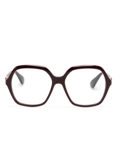 Lunettes de vue carrées Double G Décor - Cartier Eyewear - Modalova