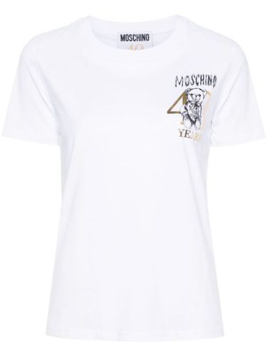 T-shirt en coton à imprimé Teddy Bear - Moschino - Modalova