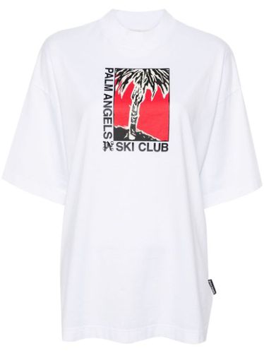 T-shirt Palm Ski Club en coton - Palm Angels - Modalova