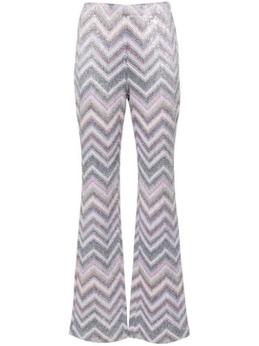 Pantalon évasé à motif zig-zag - Missoni - Modalova