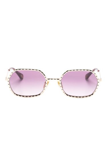 Lunettes de soleil à monture géométrique - Chloé Eyewear - Modalova