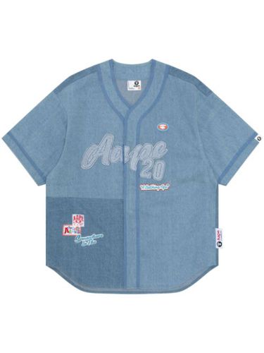 Chemise en jean à logo appliqué - AAPE BY *A BATHING APE® - Modalova