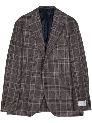 Blazer boutonné à motif tartan - Man On The Boon. - Modalova