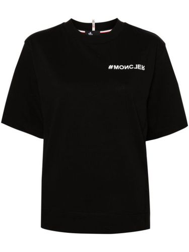 T-shirt en coton à logo pailleté - Moncler Grenoble - Modalova