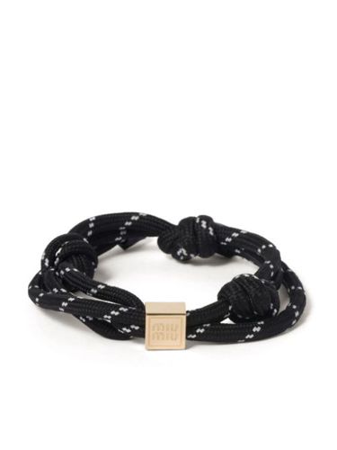 Bracelet à breloque logo - Miu Miu - Modalova