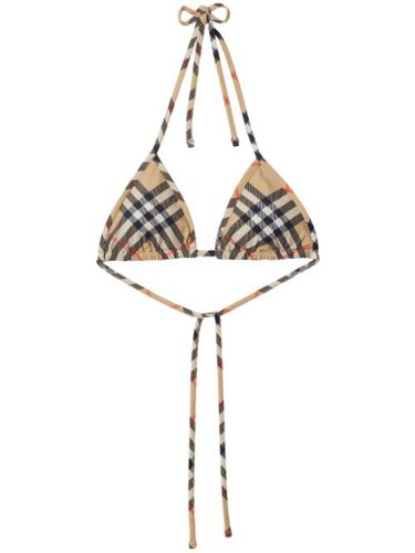 Haut de bikini à carreaux - Burberry - Modalova