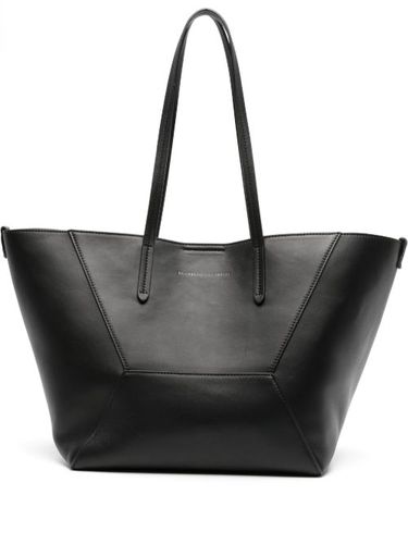 Sac à main en cuir à logo embossé - Brunello Cucinelli - Modalova