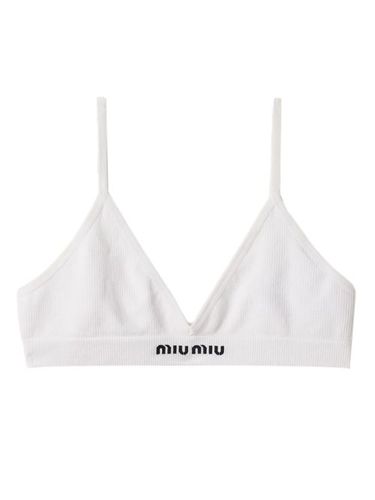 Soutien-gorge à bonnets triangles - Miu Miu - Modalova