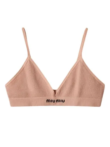 Soutien-gorge à bonnets triangles - Miu Miu - Modalova