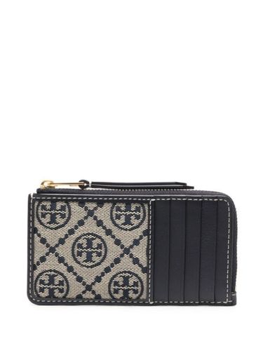 Porte-cartes zippé T Monogram - Tory Burch - Modalova