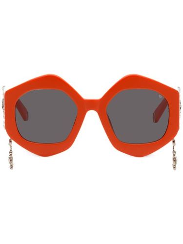 Lunettes de soleil à monture géométrique - Philipp Plein Eyewear - Modalova