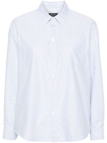 Chemise rayée à logo brodé - A.P.C. - Modalova