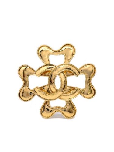 Broche trèfle à logo CC (1994) - CHANEL Pre-Owned - Modalova
