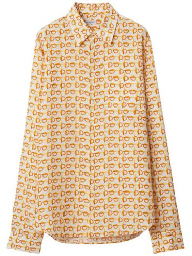 Burberry chemise en soie - Orange - Burberry - Modalova