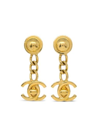 Boucles d'oreilles Turnlock à clip (1996) - CHANEL Pre-Owned - Modalova