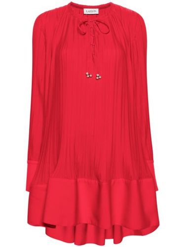 Robe courte à design plissée - Lanvin - Modalova