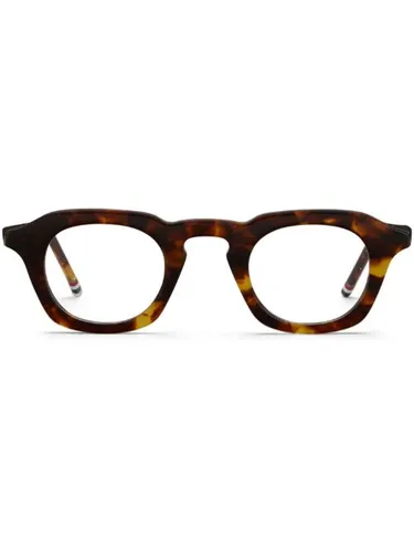 Lunettes de vue carrées à effet écailles de tortue - Thom Browne Eyewear - Modalova