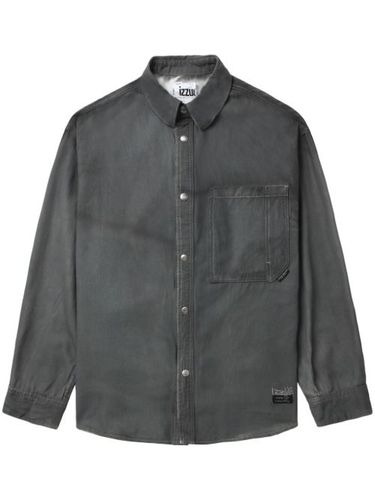 Chemise en coton à slogan brodé - izzue - Modalova