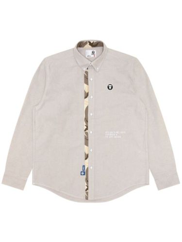 Chemise en coton à broderie Moonface - AAPE BY *A BATHING APE® - Modalova