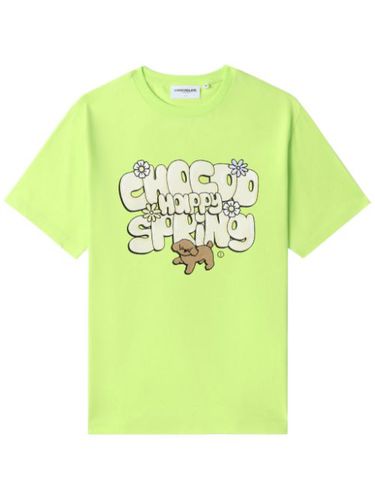 T-shirt à imprimé graphique en coton stretch - CHOCOOLATE - Modalova