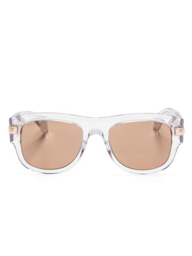 Lunettes de soleil carrées à logo gravé - Gucci Eyewear - Modalova