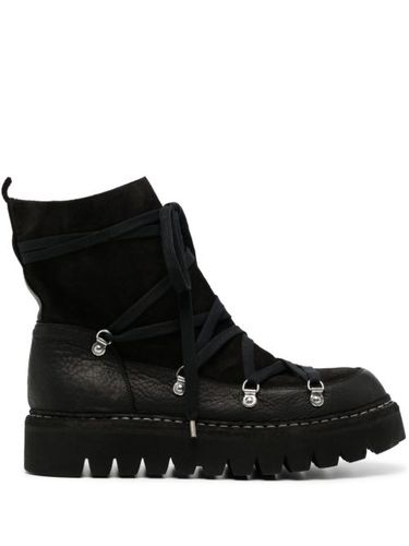 Bottines lacées à empiècements - Guidi - Modalova