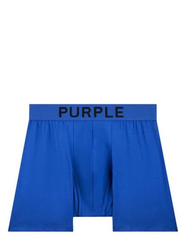 Boxer en coton à taille logo - Purple Brand - Modalova