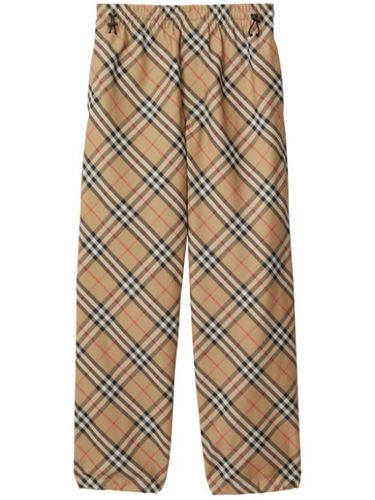 Pantalon droit à carreaux - Burberry - Modalova