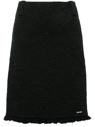 Jupe crayon à fleurs matelassées - Miu Miu - Modalova