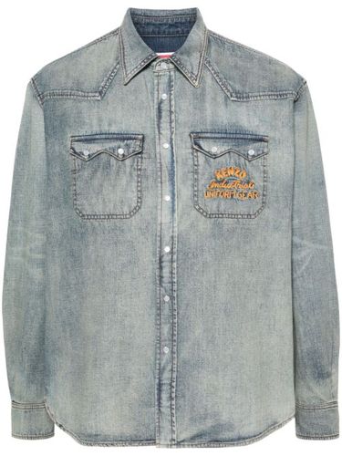 Chemise en jean à logo brodé - Kenzo - Modalova