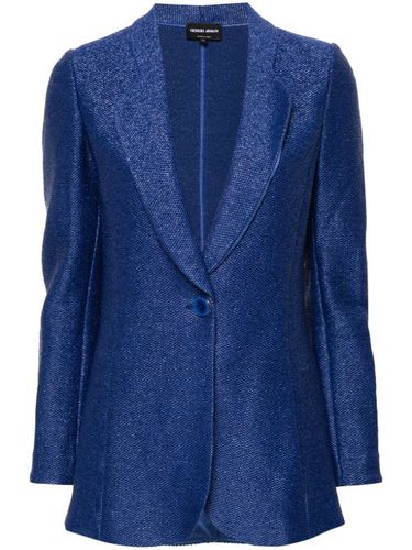 Blazer à motif en jacquard - Giorgio Armani - Modalova