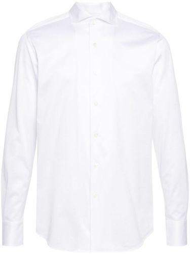 Chemise en coton à col italien - Canali - Modalova