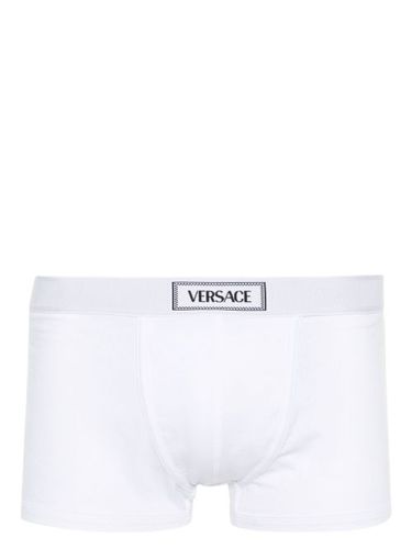 Boxer à logo en jacquard - Versace - Modalova