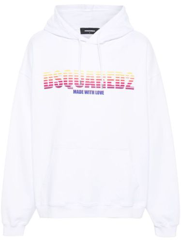 Hoodie en coton à logo imprimé - DSQUARED2 - Modalova